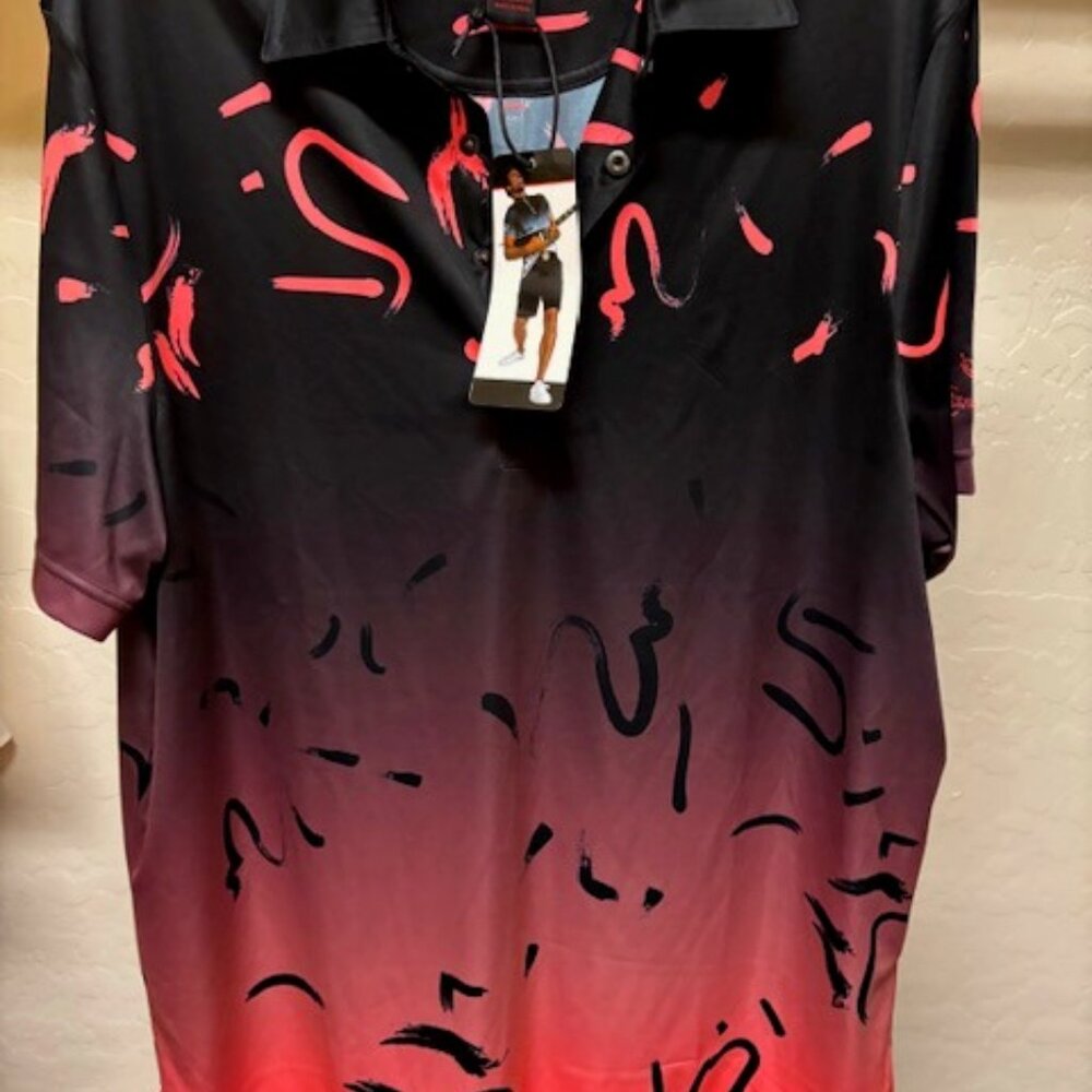 NWT Men's Jamie Sadock Golf Shirt Size L